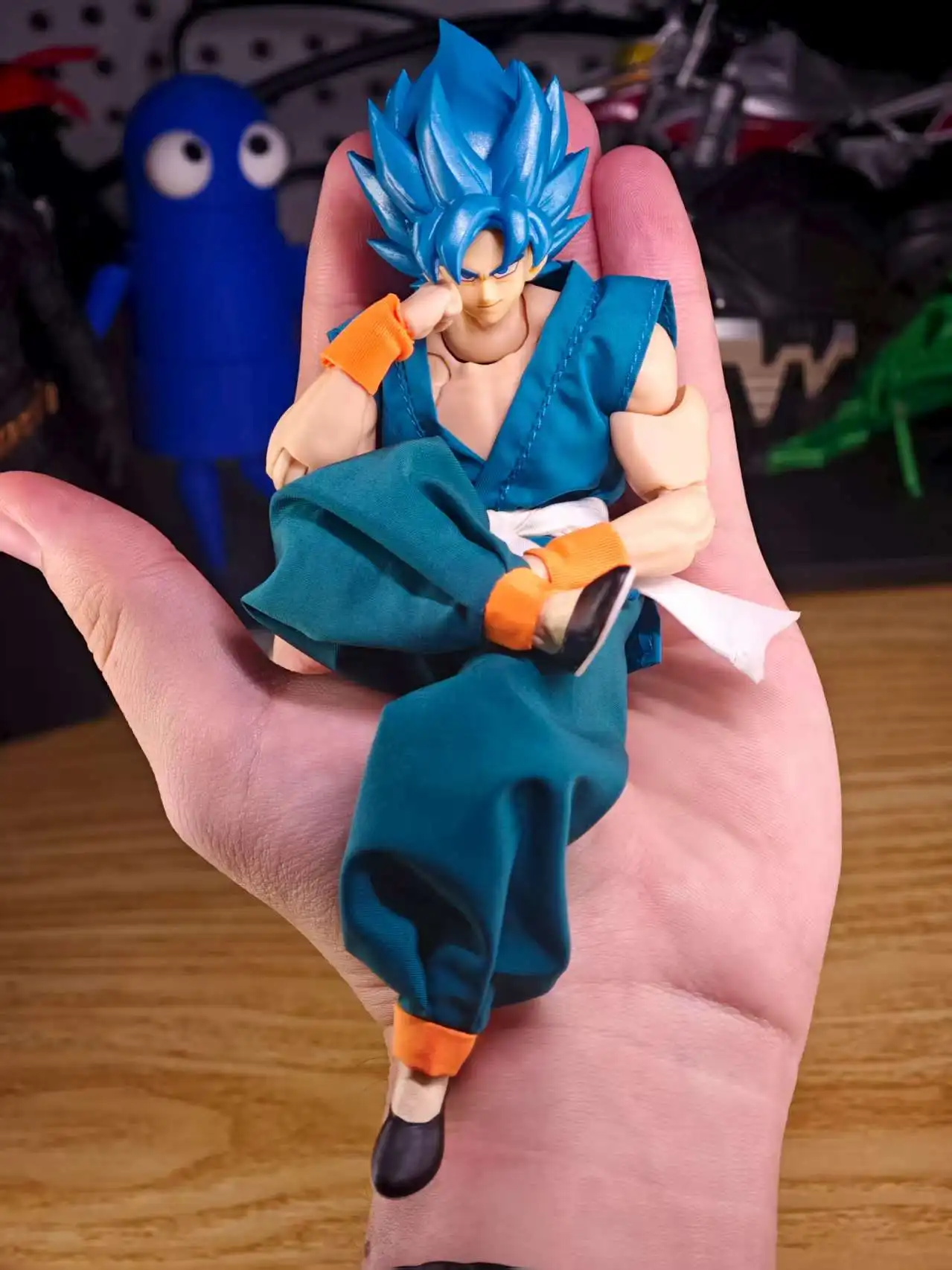 在庫あり新しいドラゴンボール Shf シリーズフィギュア孫悟空道教ローブオレンジブルー制服トレーニングスーツ服アクセサリーおもちゃ