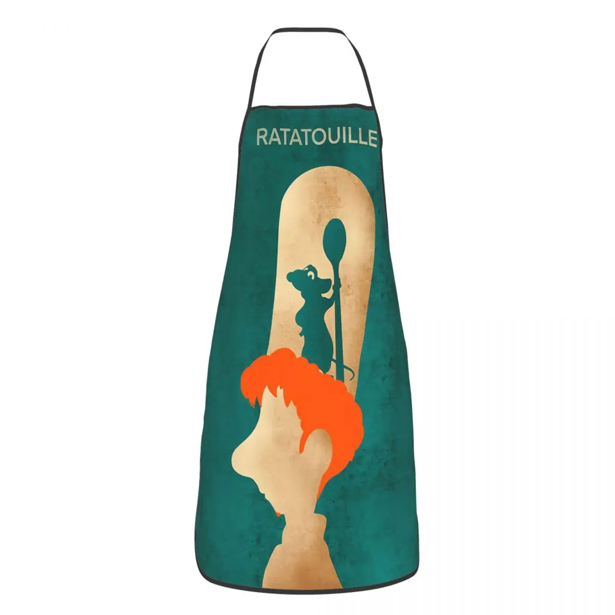 Custom Bib Cooking Remy Ratatouille Anime Apron for Men Women Unisex Adult Chef Cooking Kitchen Tablier Cuisine Painting