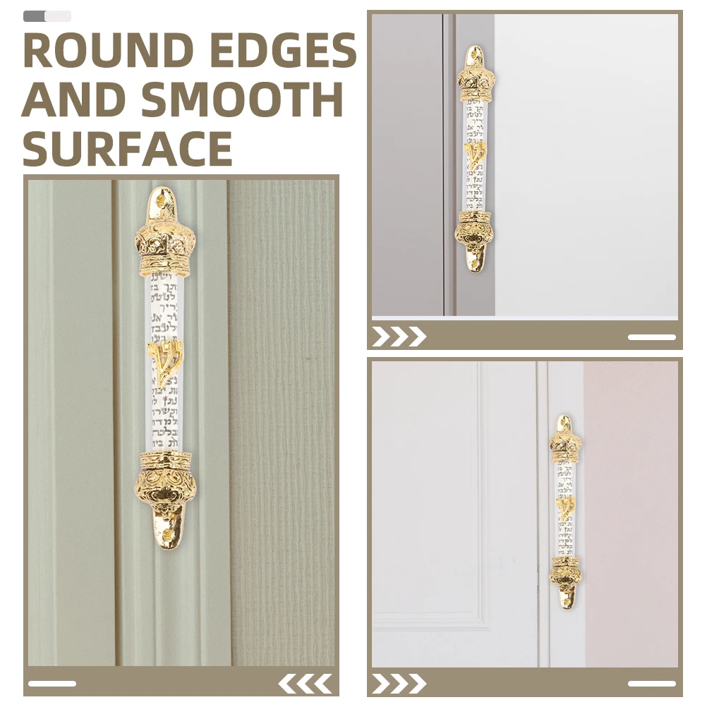 

2pcs Jewish Religious Metal Delicate Home Home Door Religious Decoration Delicate Mezuzah Jewish Door Mezuzah