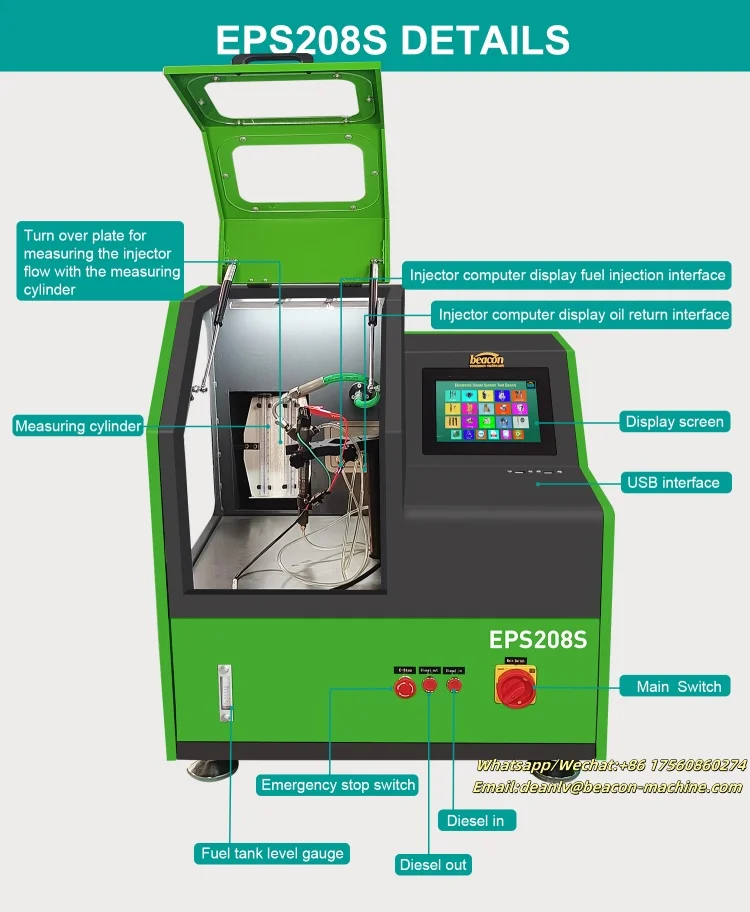 Auto Diagnostic EPS205 CRDI Common Rail Diesel Injector Calibration Machine Test Bench EPS208 EPS208S