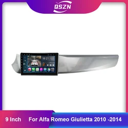 9 Inch Frame Auto Radio Fascia For Alfa Romeo Giulietta 2010 -2014 Left car Multimedia player Frame with canbus box power cable