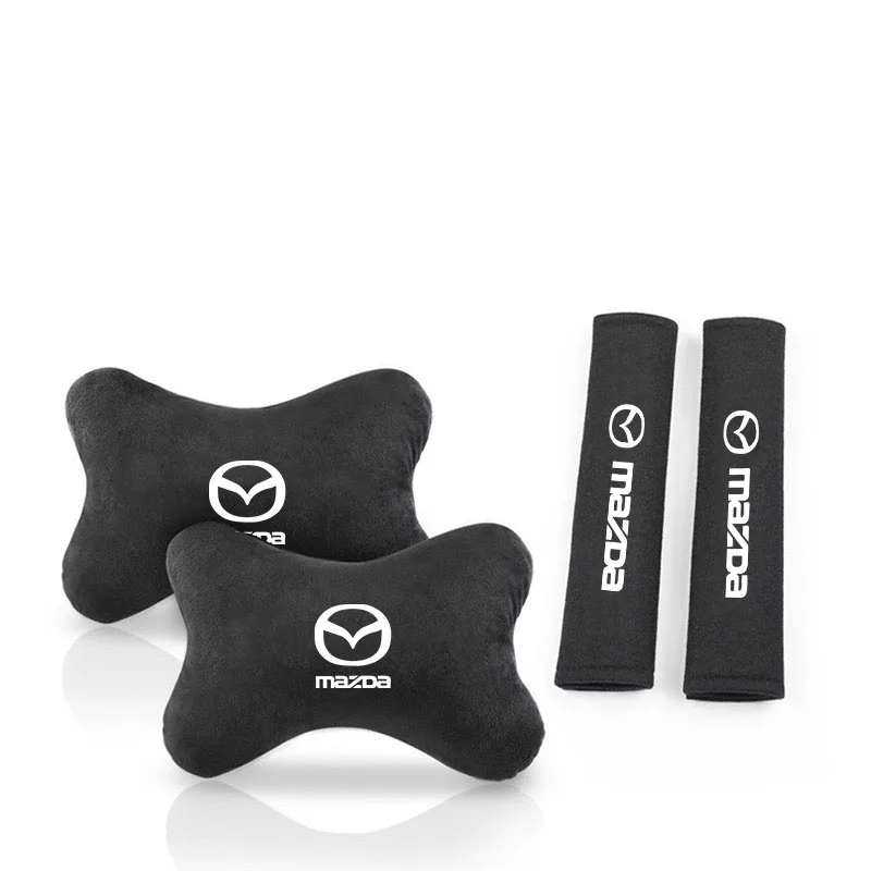 Car Headrest Neck Pillow Seat Belt Shoulder Pads for Mazda 3 CX5 6 BK GH 2 CX3 CX30 MX5 5 CX7 CX9 RX8 MX3 MS MP Auto Accessories view 4