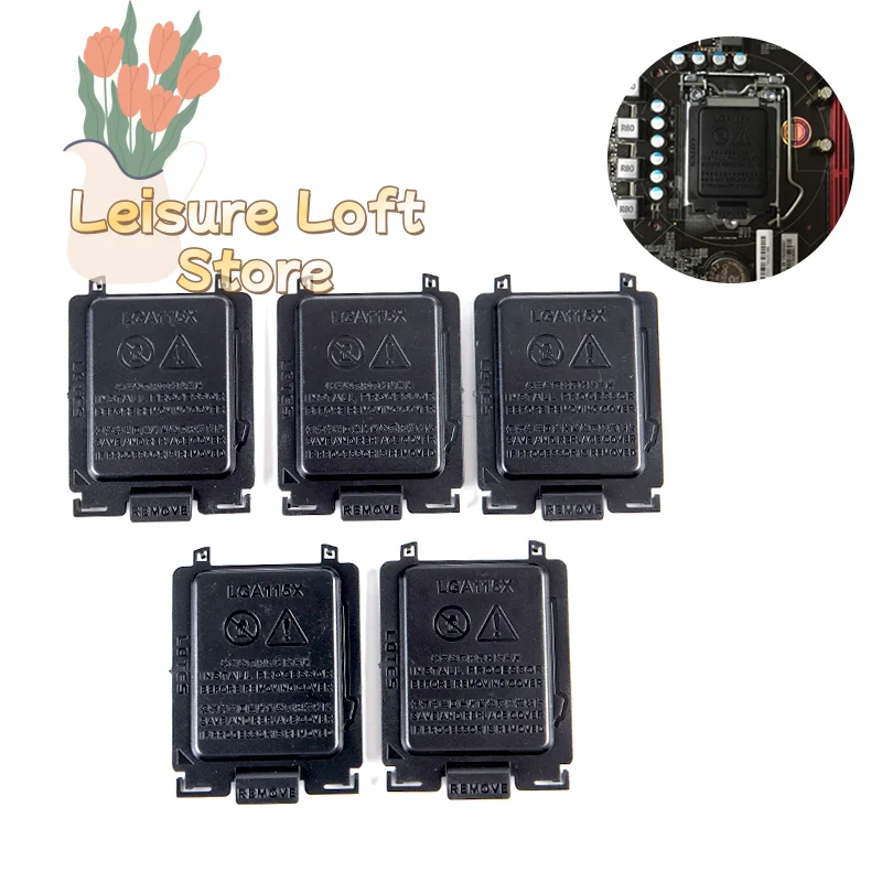 5Pcs CPU Socket Cover for LGA1156/1155/1150/1151 Motherboard Dust & Damage Proof Protection Cap