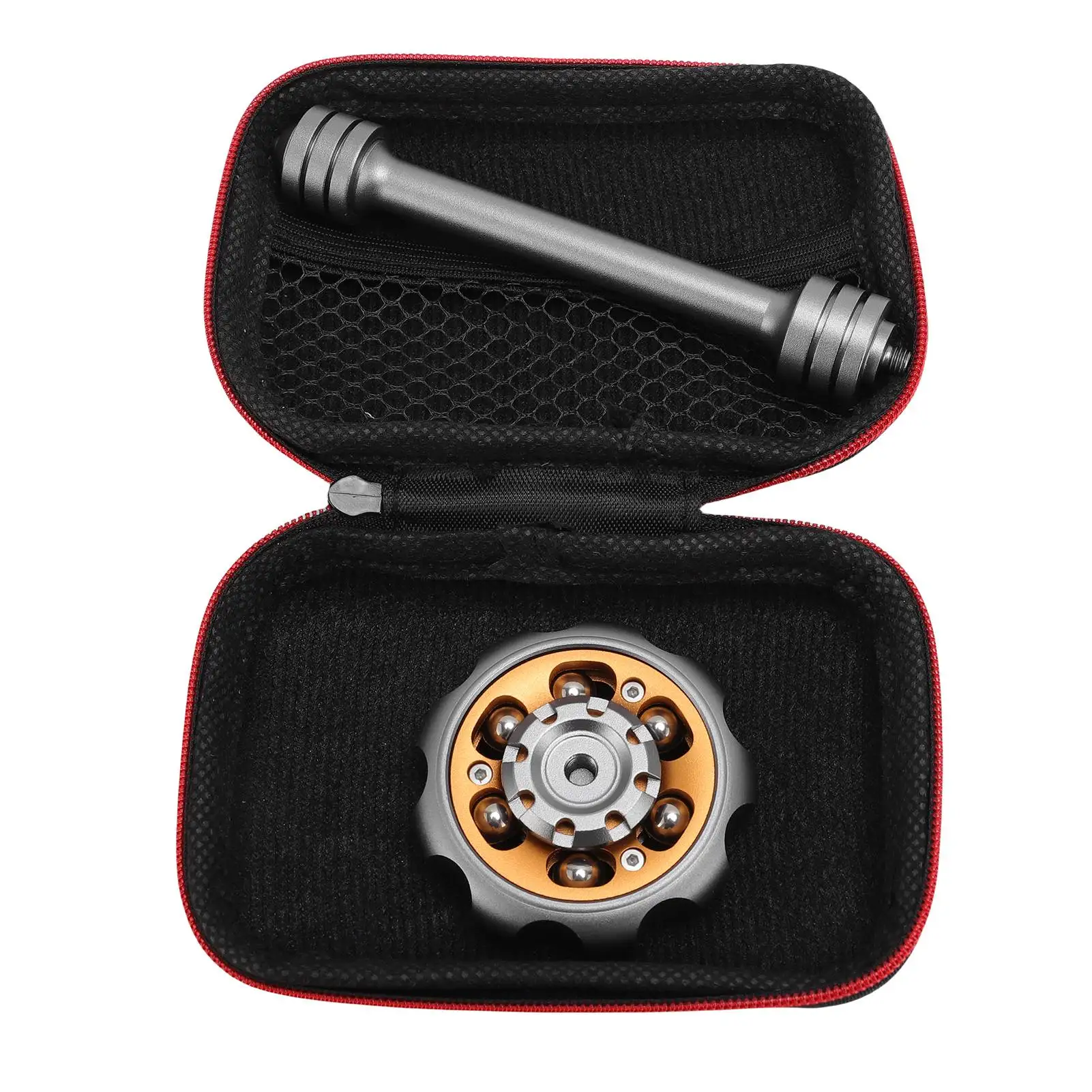 

Ferris Wheel Stress Relief Toy Aluminum Alloy Rotating Fingertip Gyroscope Decompression Toy with Storage Case Grey Gold