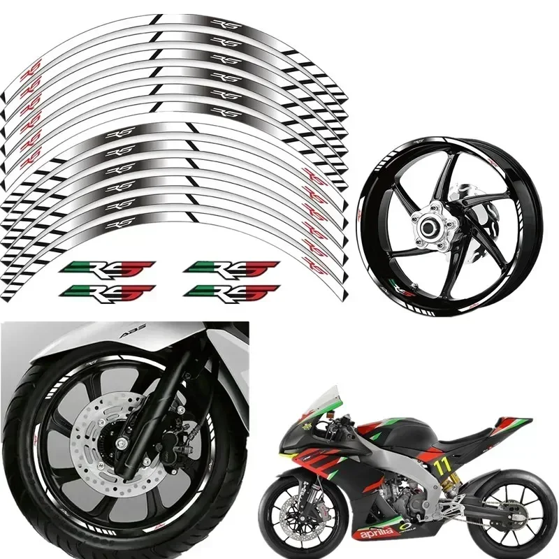 For APRILIA RS 125 50 250 RS125 RS50 RS250 Motorcycle Parts Contour Wheel Decoration Decal Sticker - 2 Motor