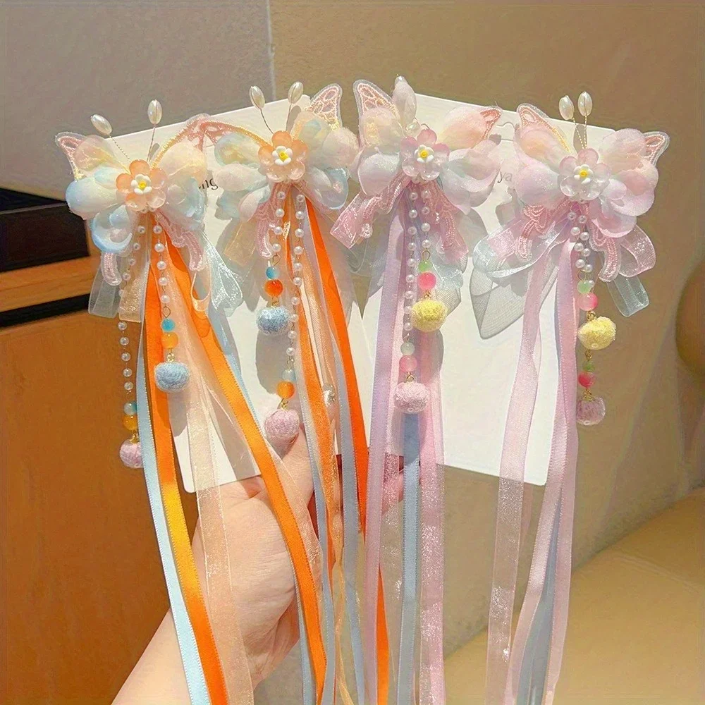 

Традиционные китайские заколки с кисточками - заколки для волос Hanfu Fairy Step-Shake для девочек, подарок