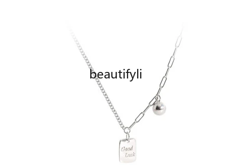 

S925 sterling silver good luck necklace light luxury non-fading non-allergic collarbone chain