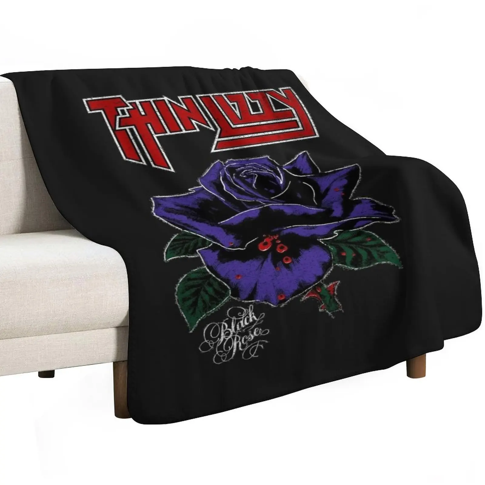 Thin Lizzy Throw Blanket Loose for sofa valentine gift ideas sofa bed Shaggy halloween Blankets