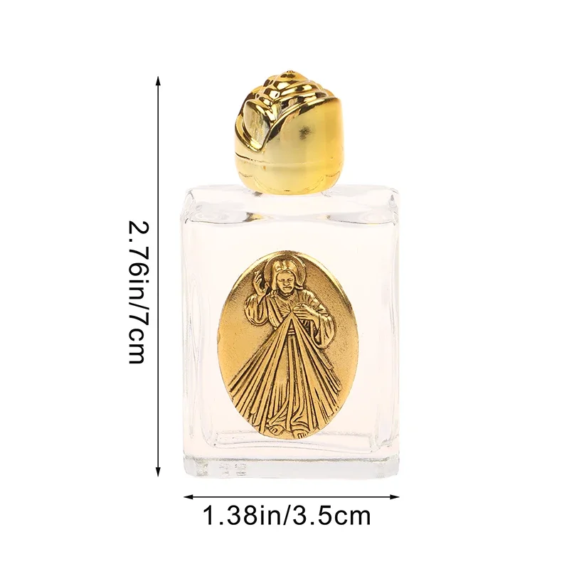11 soorten glazen heilig water Jezus fles religieuze kruisfles christelijke maagdelijke sculptuur fles hervulbare heilige waterfles