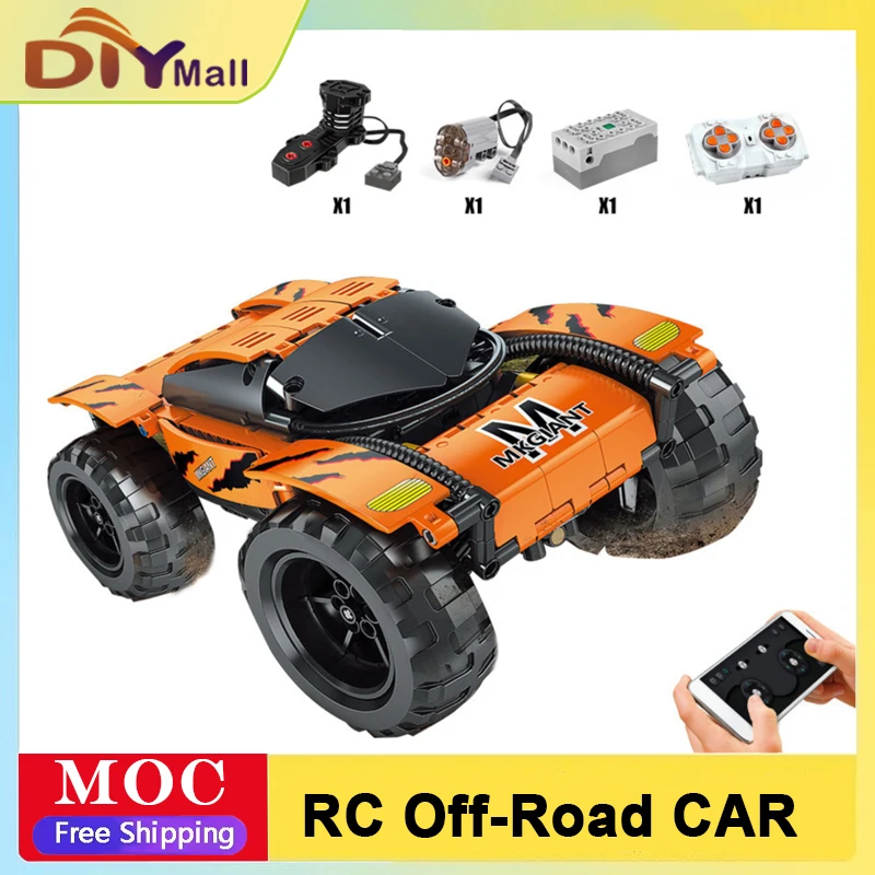 

MOLD KING 405 шт. RC внедорожный грузовик строительный комплект APP Controlle высокоскоростной электродвигатель STEM DIY модель для детей и взрослых