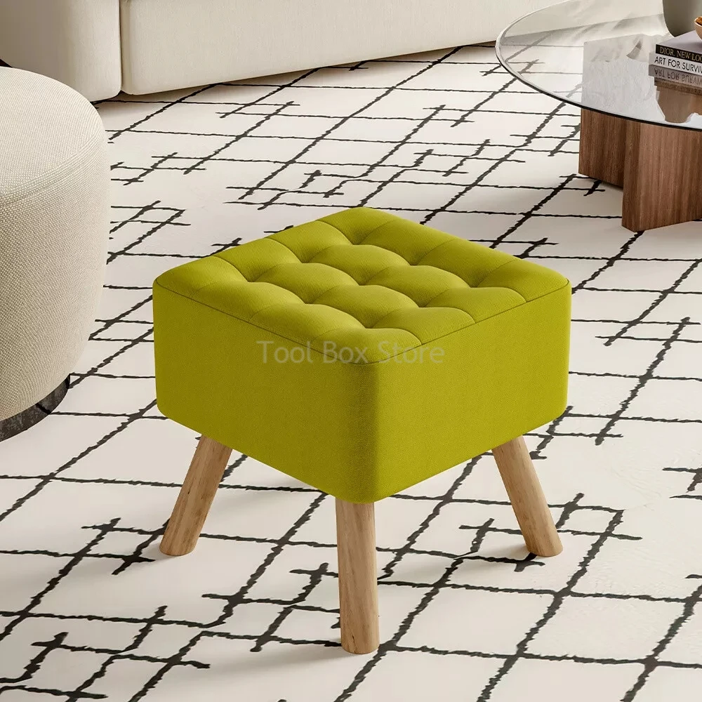 

Small Low Stool Living Room Sofa Foot Stool Household Solid Wood Stools Chairs Adult Shoe Changing Stools Children's Bench