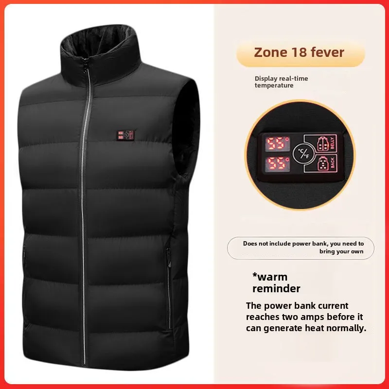 District 18 Smart Self-Heating Vest Men and Women Winter7.4VHeating VestUSBElectric Vest5VPopular