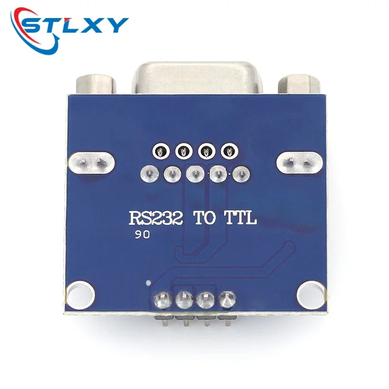 Stlxy MAX3232 RS232 To TTL MAX232 Flashing Board Converter Module 3.3V-5.5V TX RX VCC GND Female Serial To TTL Module Boards