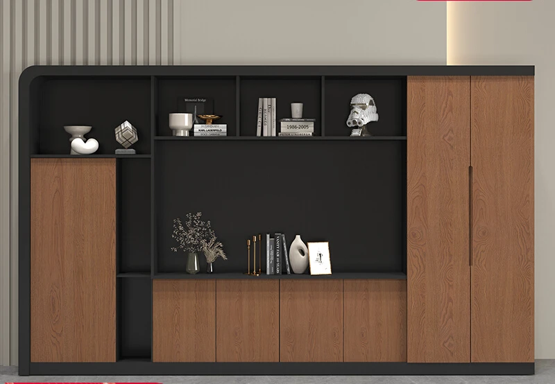 

Information Cabinet Decorative Simple Modern Bookcase Office Furniture Archive Cabinet Locker Office Background