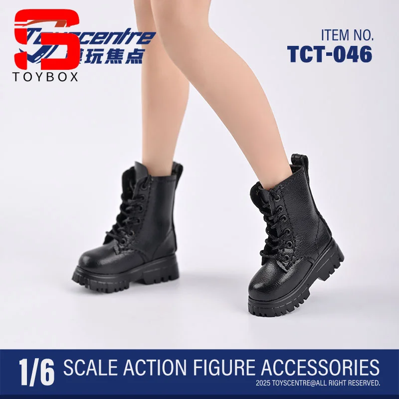 Toyscentre TCT-046 TCT-047 1/6 스케일 여성 블랙 하이힐 부츠 중공 신발 모델 맞는 12 ''군인 액션 피규어 바디 인형
