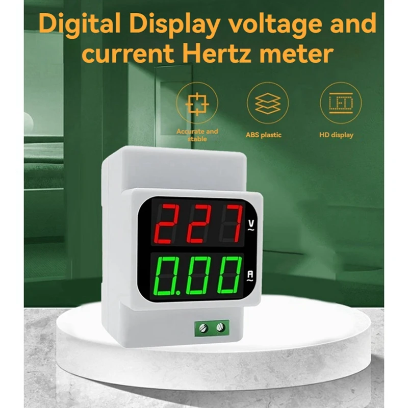 

Digital Dual Display Voltage Ampere Meter AC1-120A 50-500V LED Digital Voltage And Current Hertz Meter
