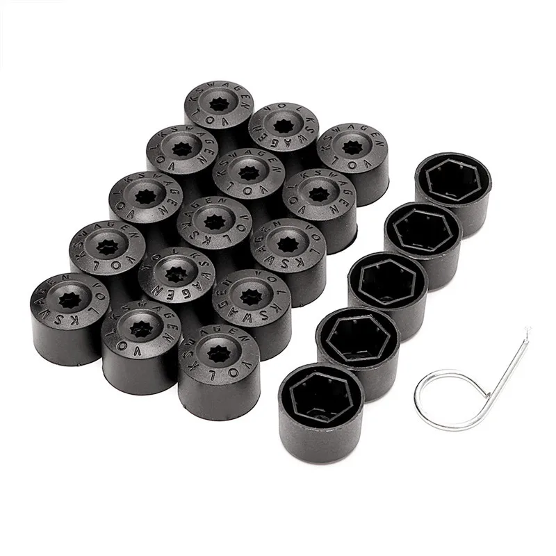 Car Wheel Cover Hub Nut Bolt Covers Cap 17mm Auto Tyre Screws Exterior Protection Accessories for Volkswagen VW Golf MK4