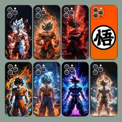 Anime D-Dragon B-Ball Goku Phone Case For iPhone 15,14,13,12,11,Plus,Pro Max,XS,X,XR,SE,Mini,8,7 Soft Silicone Black Cover