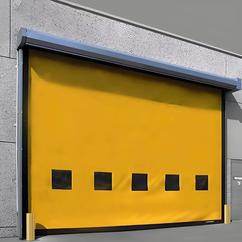 Customized Fast Pvc Self - Repairable Door High Quality High Speed Anti-collision Rolling Zipper Door For Warehouse