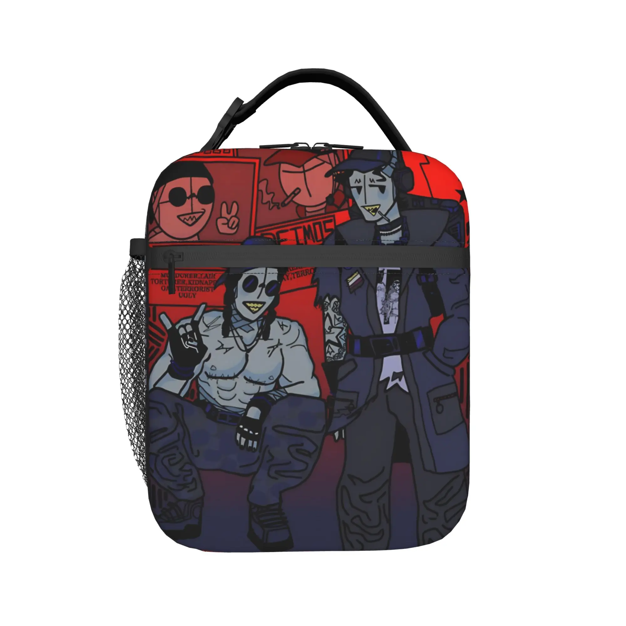 Insulated Lunch Bags Madness Combat Sketch Action Merch  Storage Food Box New Arrival Cooler Thermal Bento Box For School