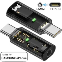 USB Type C To 3.5MM Headphone Adapter USB C Male to 3.5 Jack Audio Converter for iPhone 16 15 Samsung S25 Support Voice Calling