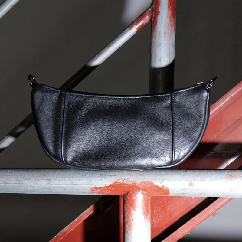 

Satchel Genuine Leather Luxury Shoulder Bags Casual Small Messenger Bag Unisex Cowhide Crossbody Handbag