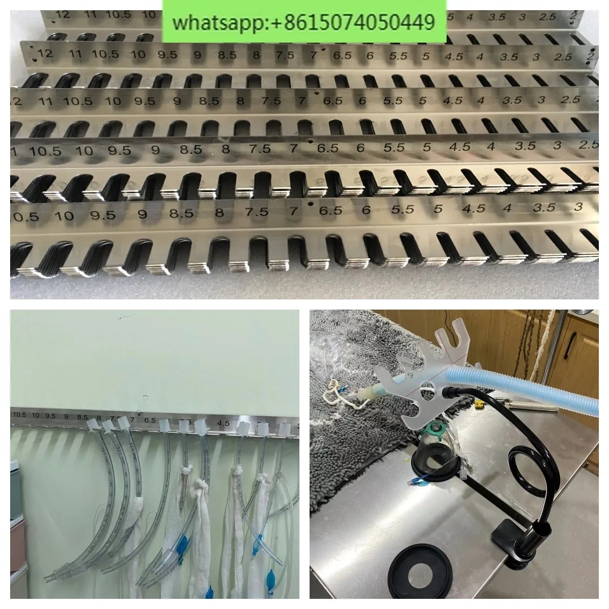 Stainless steel 304 thickened endotracheal intubation bracket pet hanger, airbag can be hung