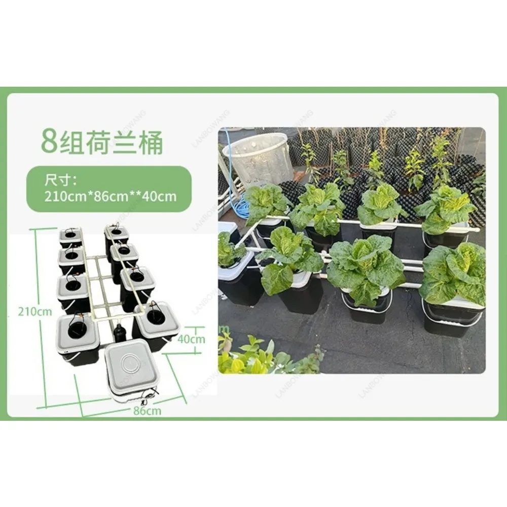 Home Balcony RDWC Soilless Cultivation System Bucket Planting Hydroponic Growing Equipment - view 4