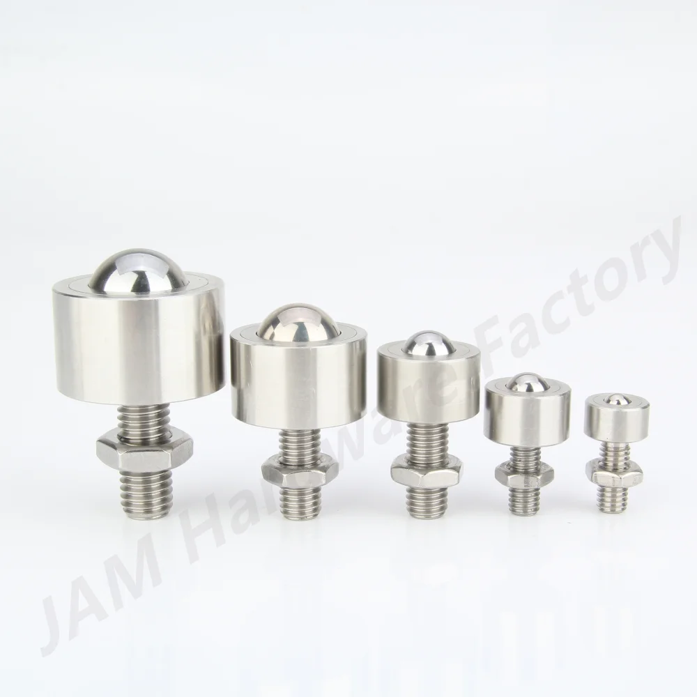 Ball Rollers MJ315 Presision Ball Stainless Steel Transfer Unit Wheel Roller Plungers Ball With Lock-Nut