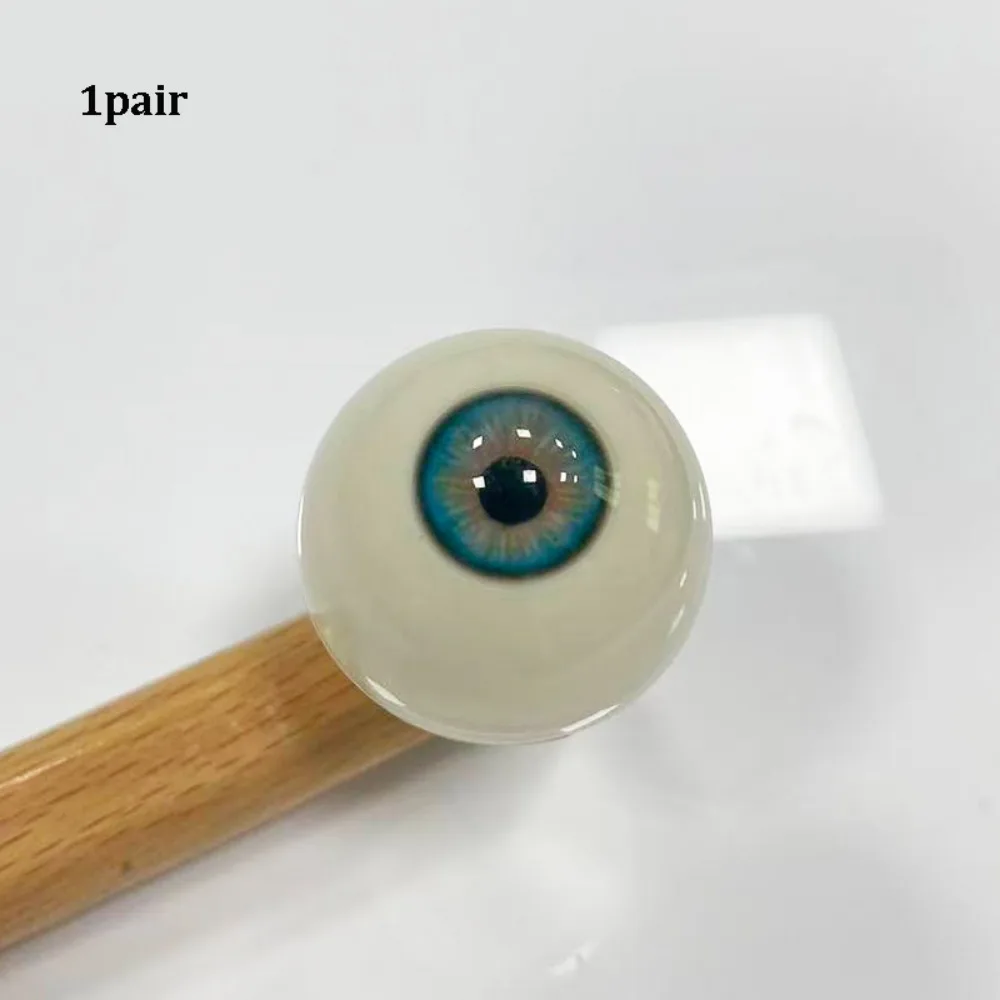 1pair 20mm Acrylic Fake Eyes Eyeballs with 3 Dimensional Fitting Eyes 10 Styles DIY Doll Making Crafts