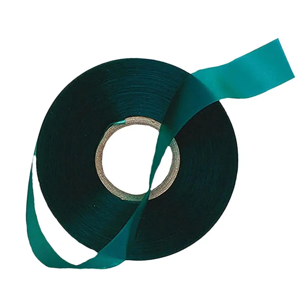 1x Garden 46m Stretch Tie Tape Roll Green Vinyl Stake for Fruits Trees Graftings