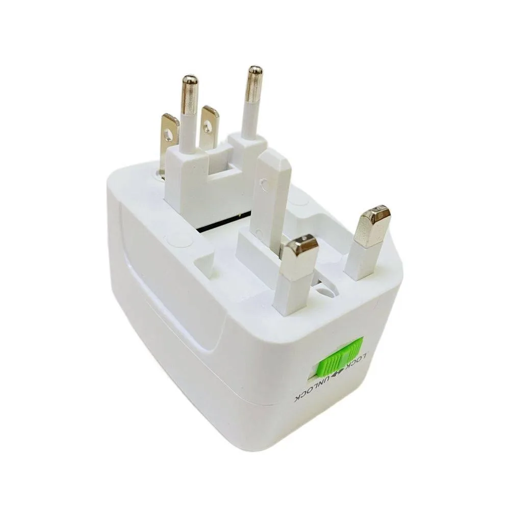 Universal International Travel Adapter All in One AU US UK EU Plug Converter Worldwide AC Power Adaptor For Trip Business Gift