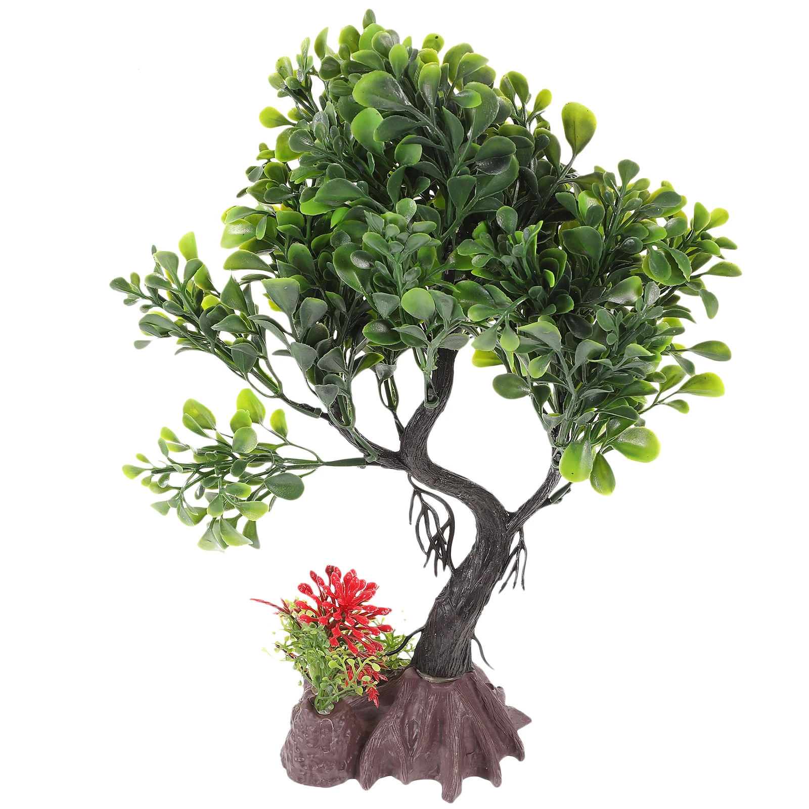 

Aquarium Plant Decoration Lifelike Fake Fish Tank Tree Ornament Safe Durable Realistic Decor For Reptile Cage Aquarium