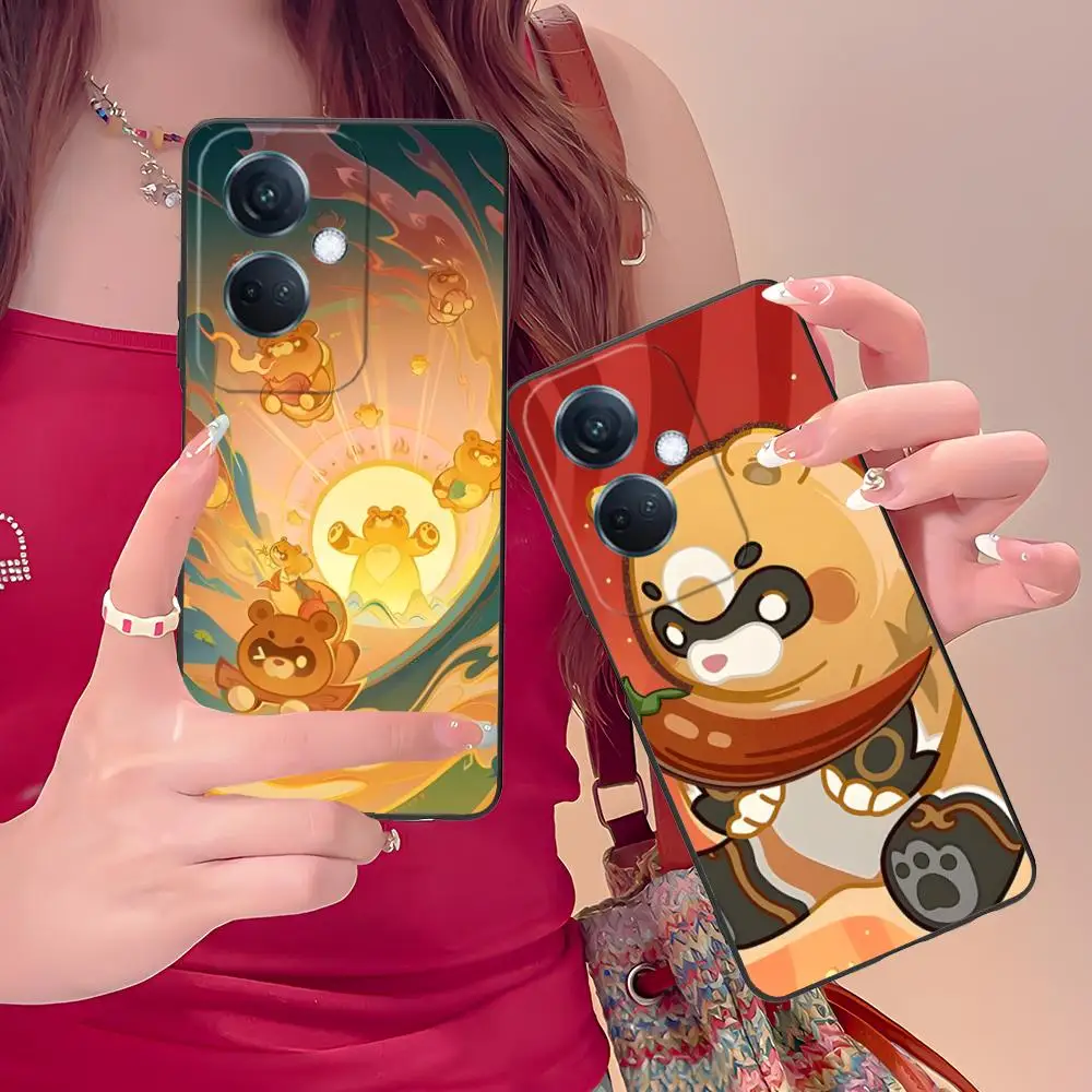 

Game GI Xiangling Matte TPU Mobile Phone Case for OPPO Reno 14 13 12 11 10 9 8 7 6 5 F T Pro 5G Colorful Printing Cover