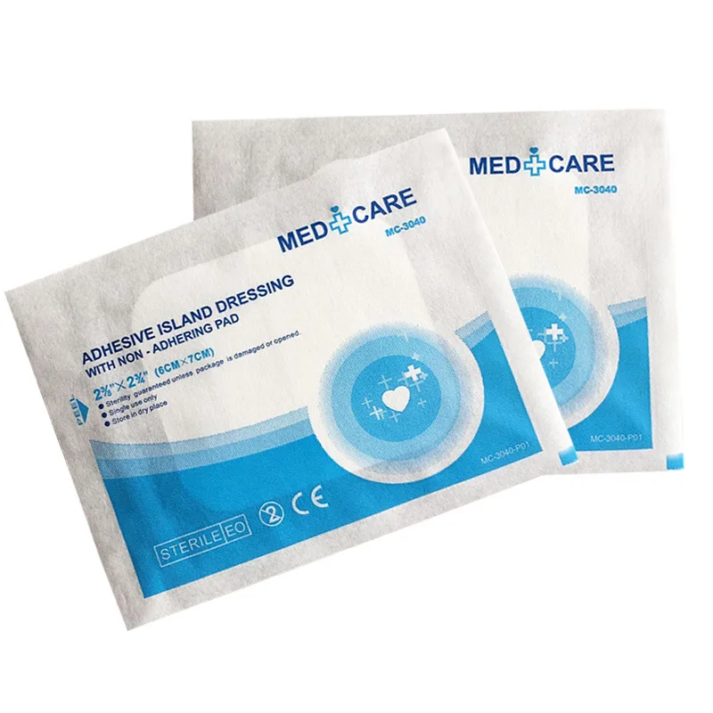10Pcs Sterile Foam Wound Dressing Silicone Adhesive Pad First Aid Kit Waterproof Absorbent Drainage Ulcer Emergency Care