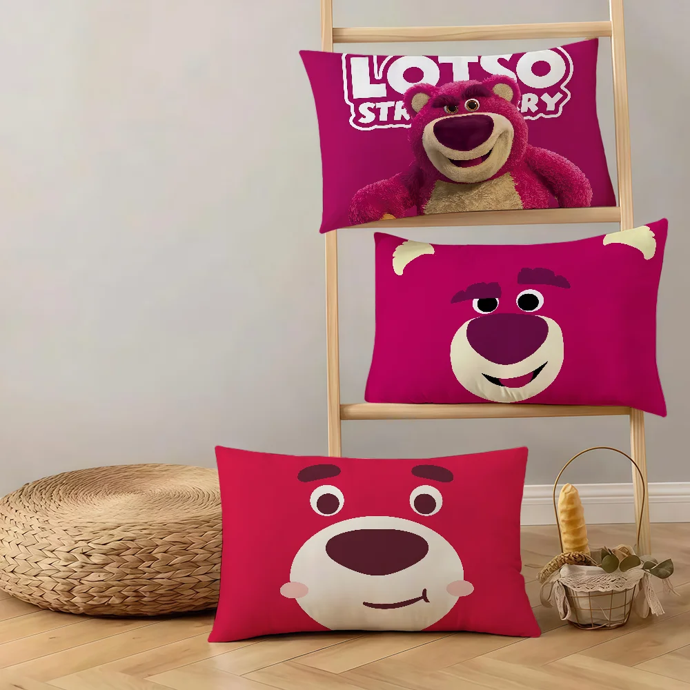 مضحك الكرتون لطيف L-Lotso h-Huggin الدب dn مستطيل وسادة غطاء أريكة المنزل غرفة المعيشة مكتب hogar مقهى المخدة