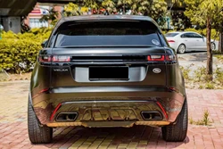 VELAR P250 To P380 Rear Diffuser n Tips Grille For 2017 to 2023 RANGE ROVER VELAR Upgrade Modifcation R-Dynamic Black Rear Lip