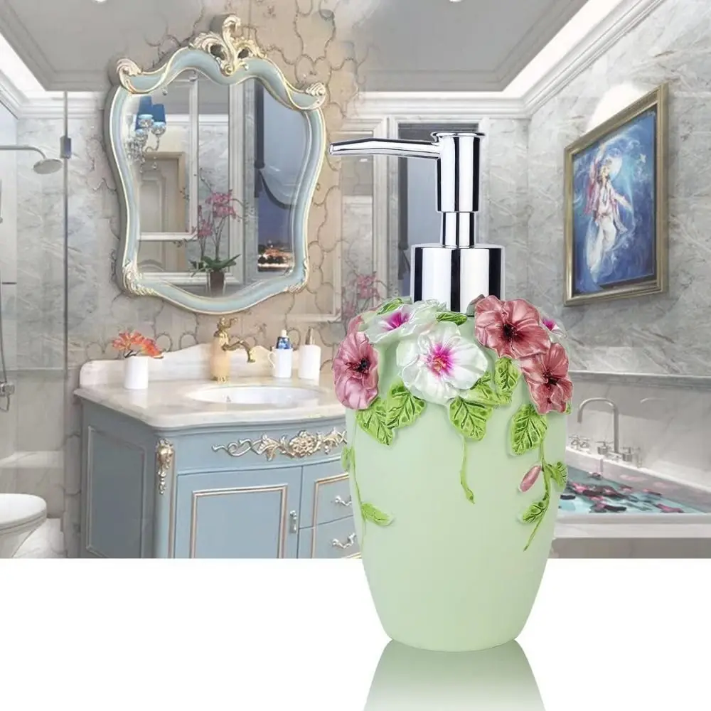 Portable Refillable Liquid Lotion Dispenser Leakproof Shampoo Container Hand Lotion Pump Bottle Resin Dispensing Bottles