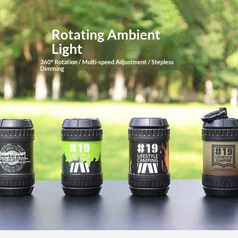 

Универсальный поворотный светильник WILD BRIGHT для кемпинга на открытом воздухе с резьбовым отверстием 1/4 дюйма, DIY, с бесступенчатой регулировкой яркости, атмосферная лампа для походов и кемпинга