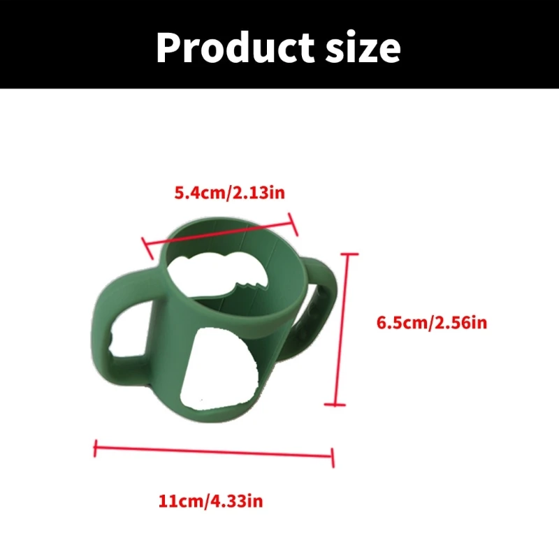 Secure Grip Handle Sleeve Child Friendly Bottle Holder Case Attachment Infant Feeding Bottle Accessory Easy