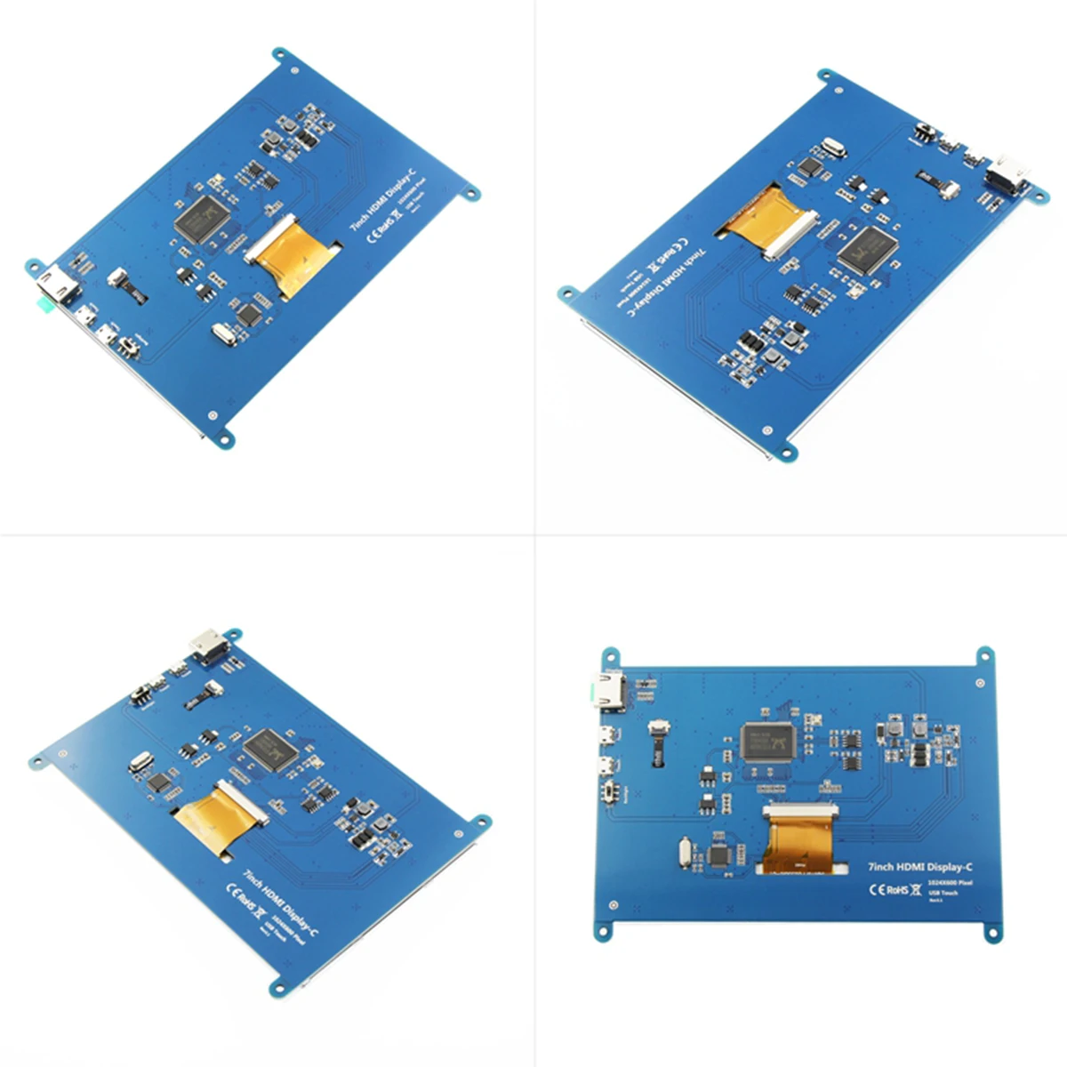 7-Inch Raspberry Pi Hdmi Lcd Capacitief Touchscreen Ips Display Voor Raspberry Pi 3b +/4b