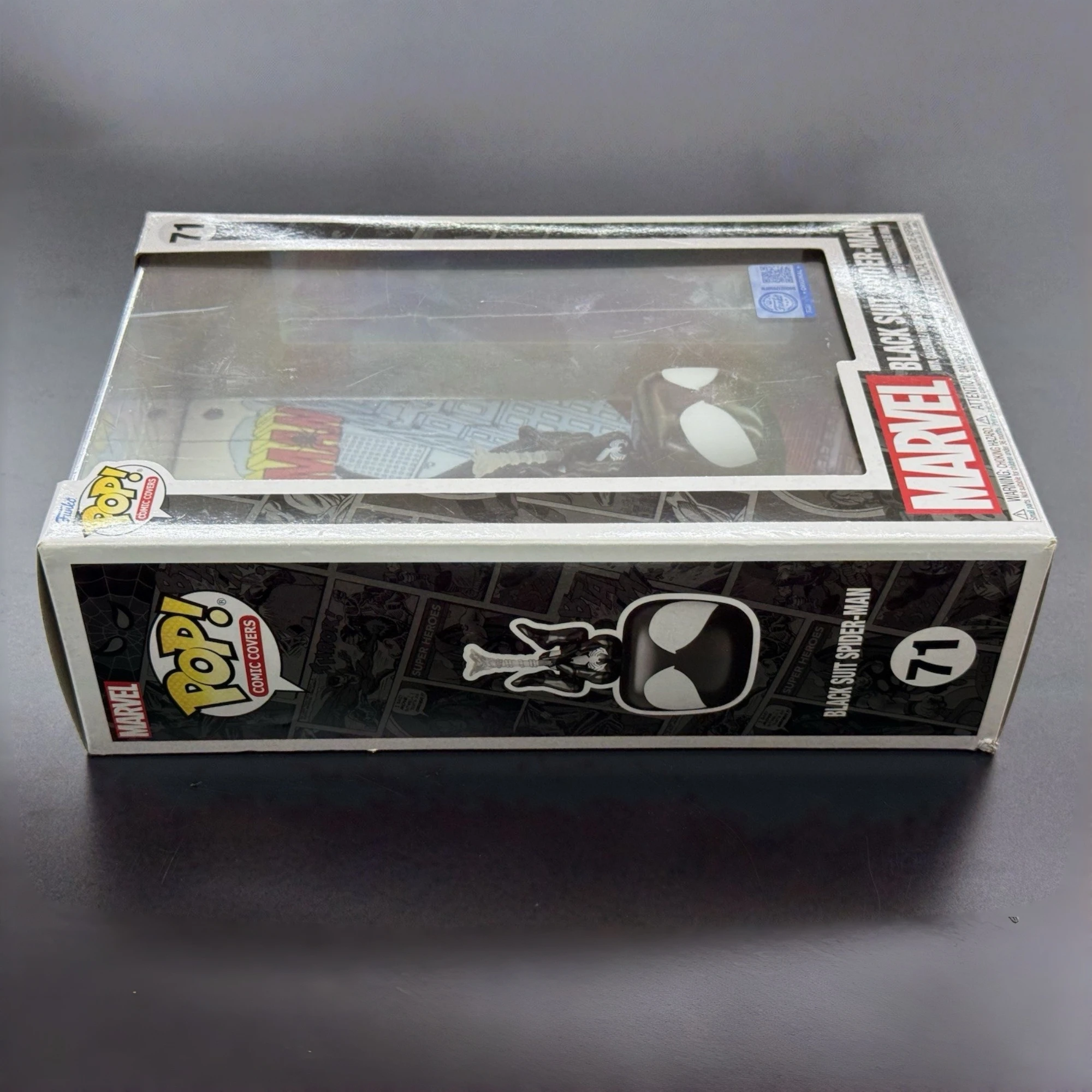 Funko Pop Comic Covers Web of Spider-Man #8 Black Suit Spider Man Figure Official Licensed Statue Marvel Gift for Toys Fans view 6