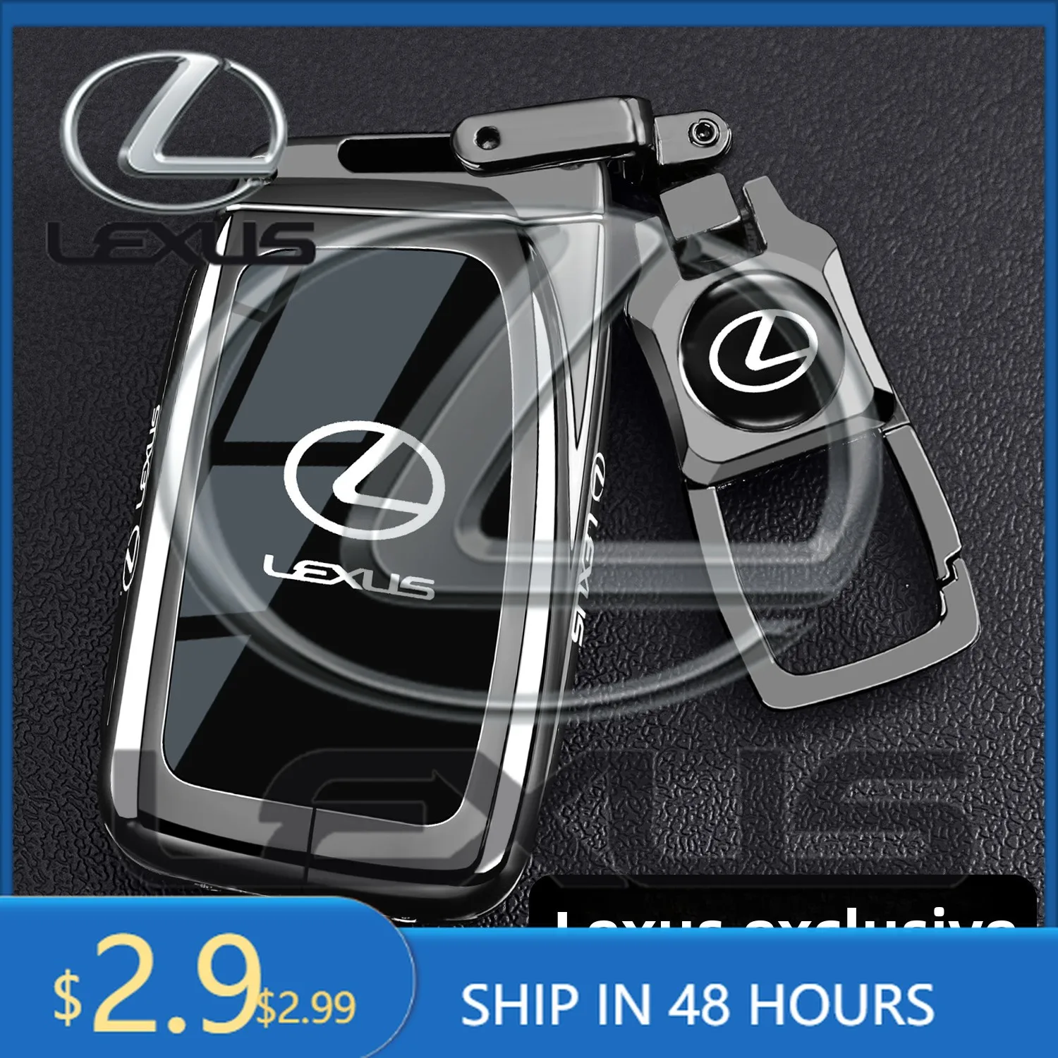 Pegatinas para coche, funda de aleación de zinc para llave de coche Lexus F Sport, protector de control remoto ES GS IS LX NX RX F Sport, funda para llave Lexus
