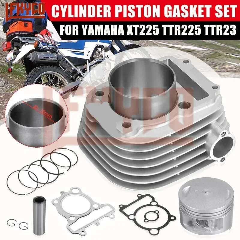 

Motorcycle Accessories 70mm Cylinder 223CC Engine Piston Kit Motor For Yamaha XT225 TTR225 TTR230 Motoblock ATV Equipment Parts