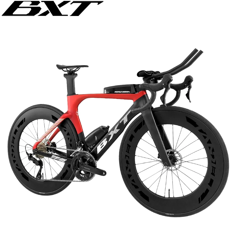 BXT Carbon Road Bike TT Carbon Bicycle Time Trial Triathlon Bike TT handlebar Carbon wheelset 88mm use 105 R7120