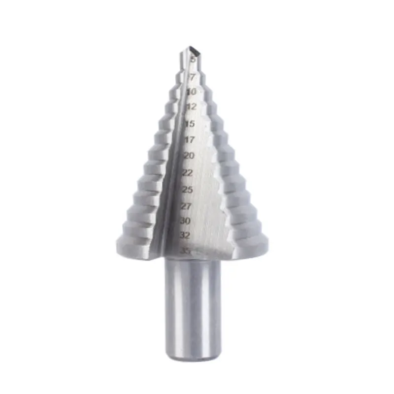 5-35mm HSS Step Drill Bit Wood Metal Hole Cutter Multiple 13 Steps Hole Cone  Drill Bits Round Handle and Hexagonal Handle