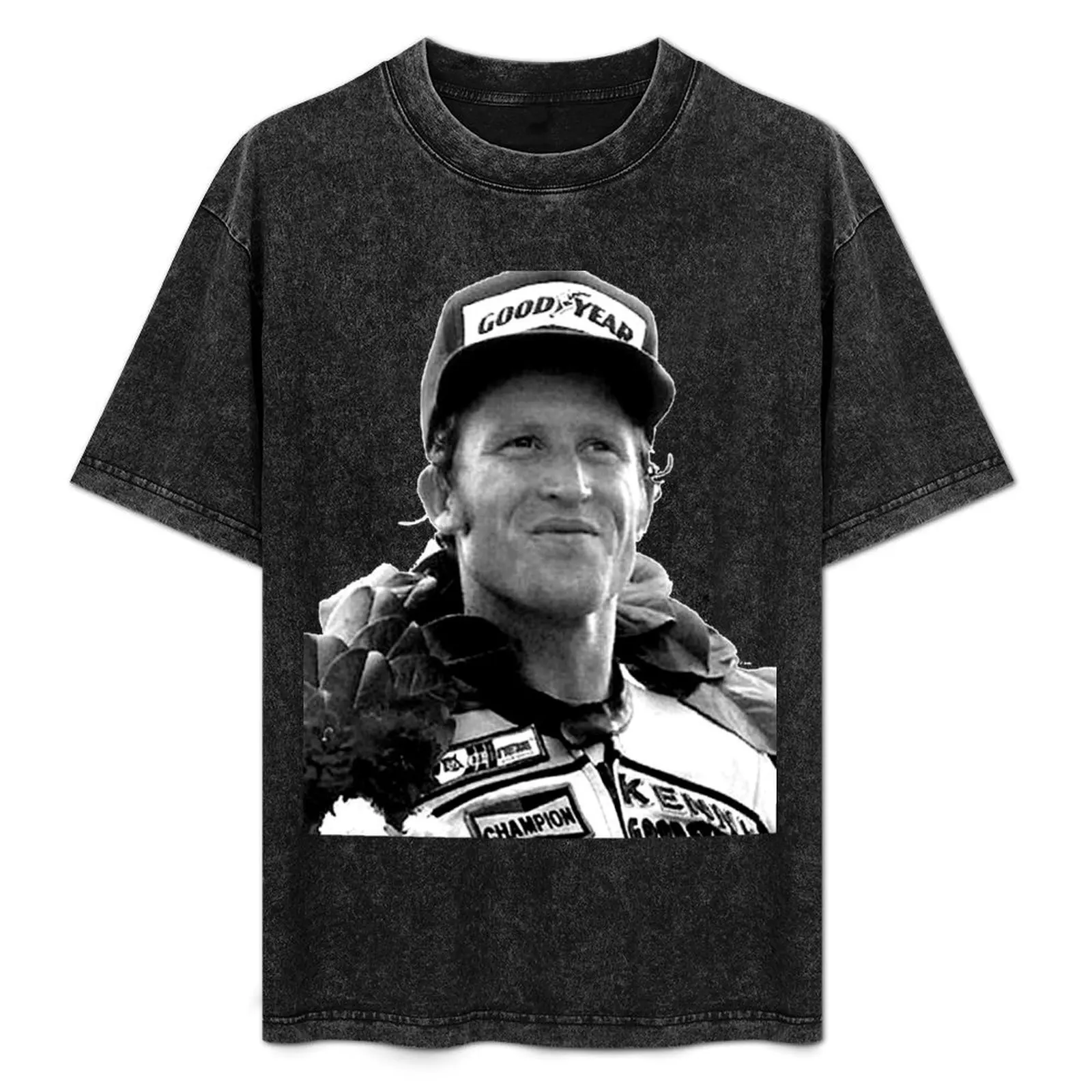 

King Kenny Roberts, Motorcycle Legend T-Shirt Dry Fit Running Short Sleeve Top