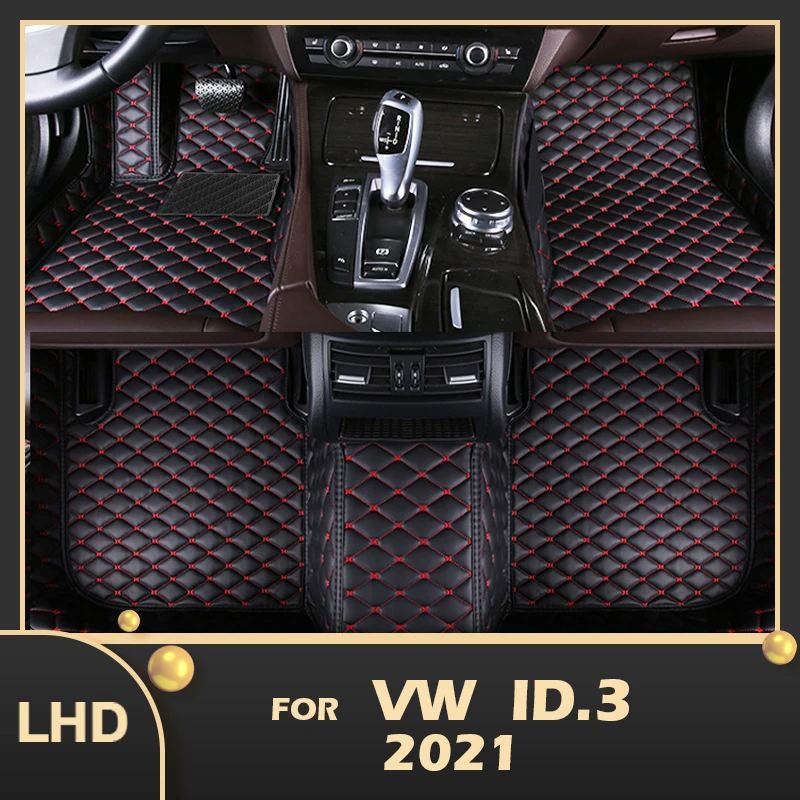 

Car Floor Mats For VW Volkswagen ID.3 2021 Custom Auto Foot Pads Automobile Carpet Cover Interior Accessories