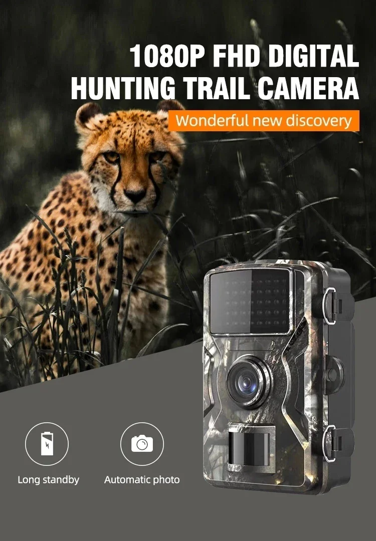 Jagd Kamera Wild Infrarot Nachtsicht Outdoor Motion Trail Spiel Cam Aktiviert Tracking Foto Falle Cam Wild Überwachung – Detail 1