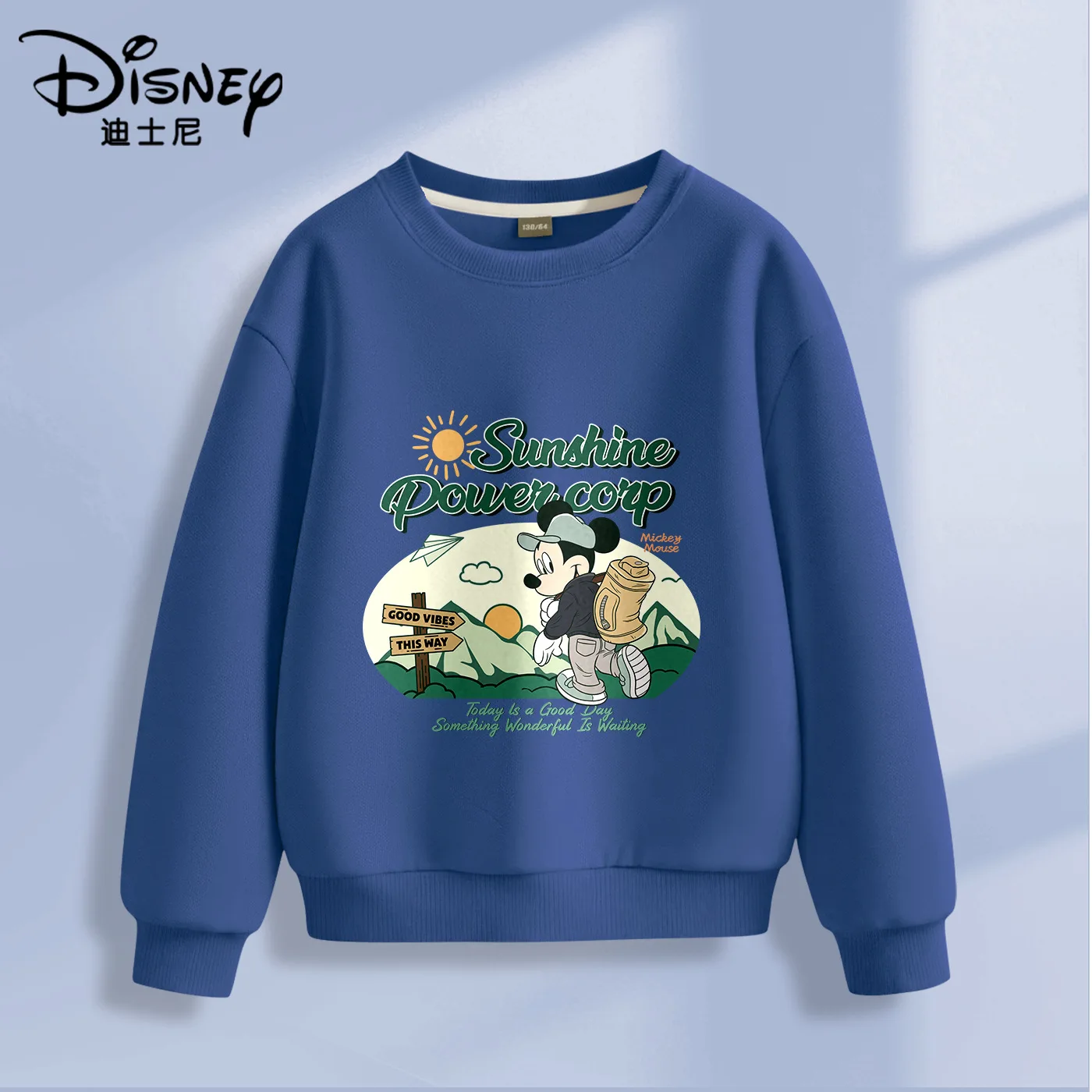 

Disney Kids' Pullover - Long Sleeve Round Neck Sweatshirt for Boys & Girls, Versatile Spring/Fall Casual Top